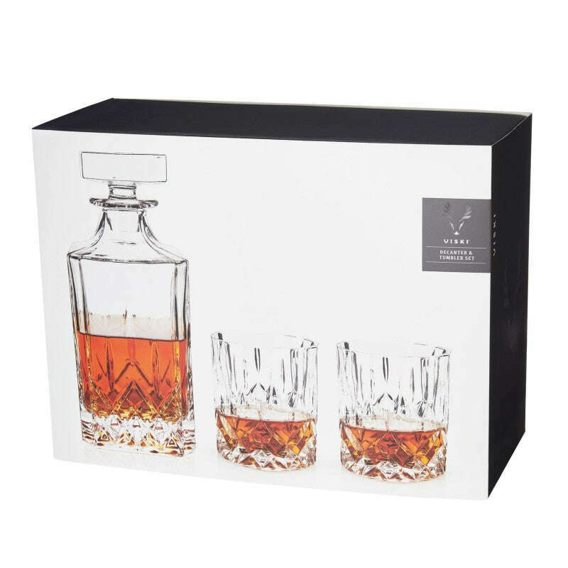Admiral 3 Piece Decanter & Tumbler Set