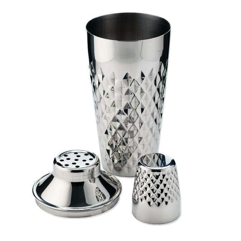 Admiral Faceted Cocktail Shaker Stainless Steel