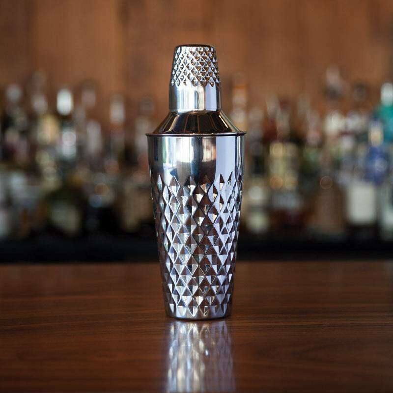 Admiral Faceted Cocktail Shaker Stainless Steel