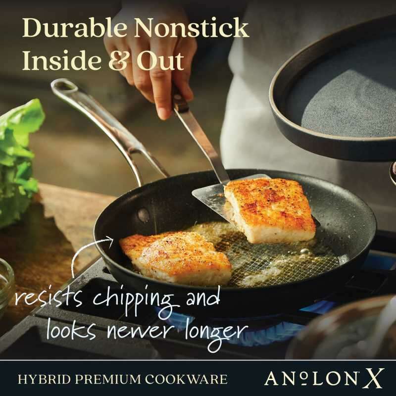 AnolonX Nonstick Open French Skillet 21cm