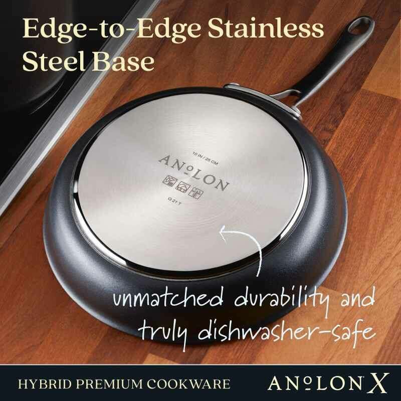 AnolonX Nonstick Open French Skillet 25cm