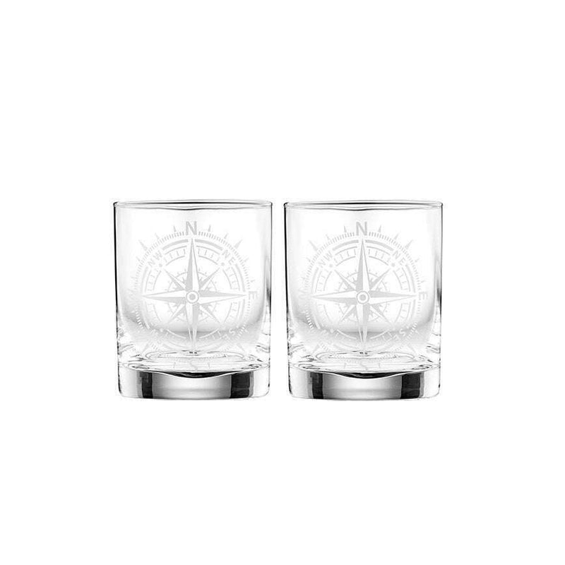 Atticus Compass Whisky Glass Set of 2