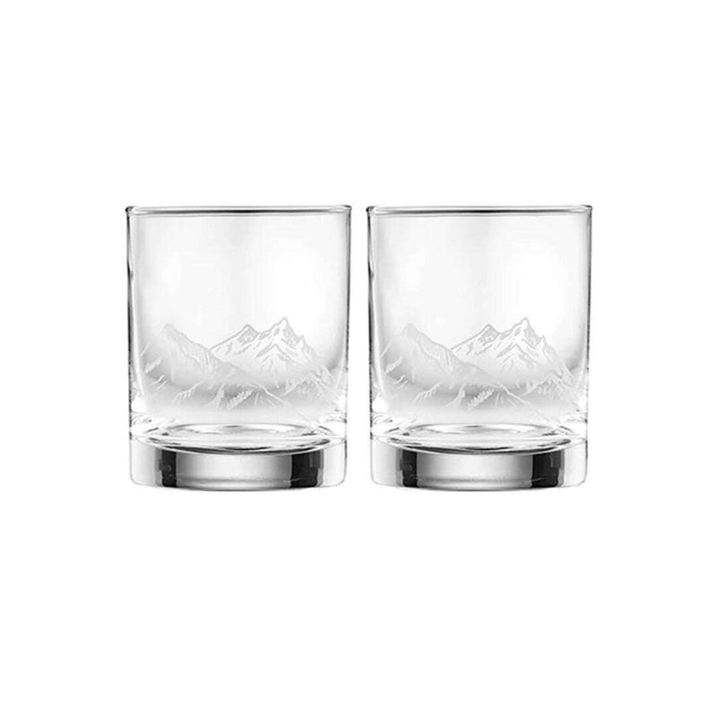 Atticus Whisky Glass 2 Pack Mountain