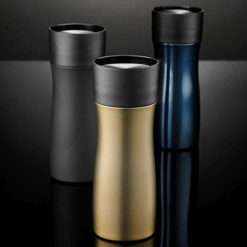 Avery Brushed Gold Travel Mug