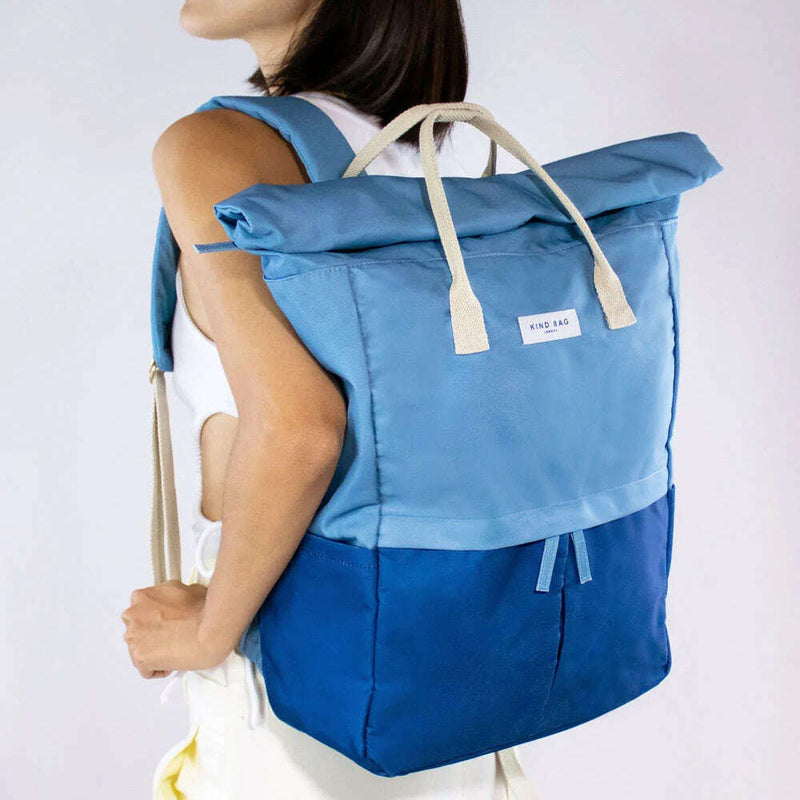 Backpack Large Powder Blue & Navy