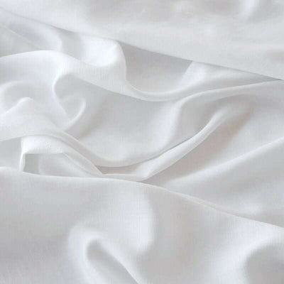Bamboo Cotton Flat Sheet White