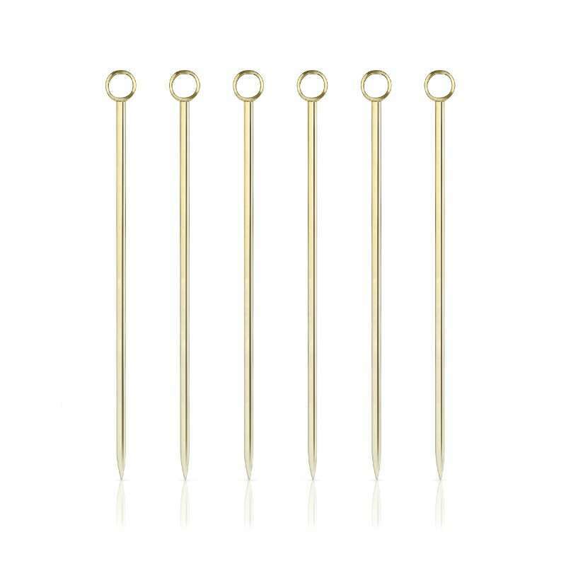 Belmont Gold Cocktail Picks 6 Pack