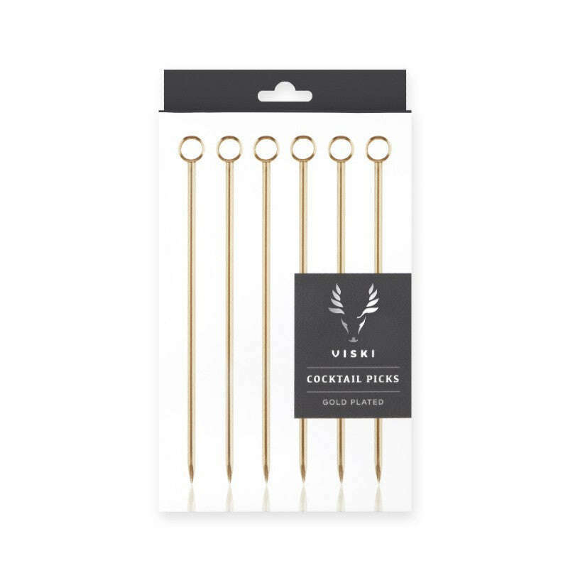 Belmont Gold Cocktail Picks 6 Pack