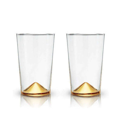 Belmont Gold Pointed Cocktail Tumblers