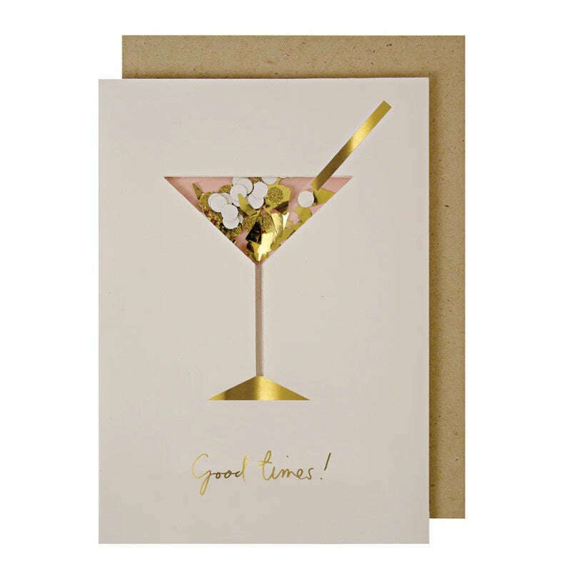 Birthday Card Cocktail Confetti Shaker