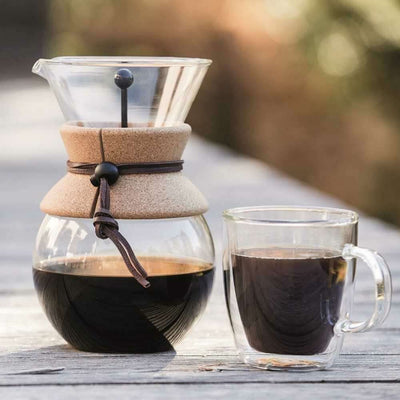 Bistro Double Wall Glass Jumbo Mug Set of 2 450ml