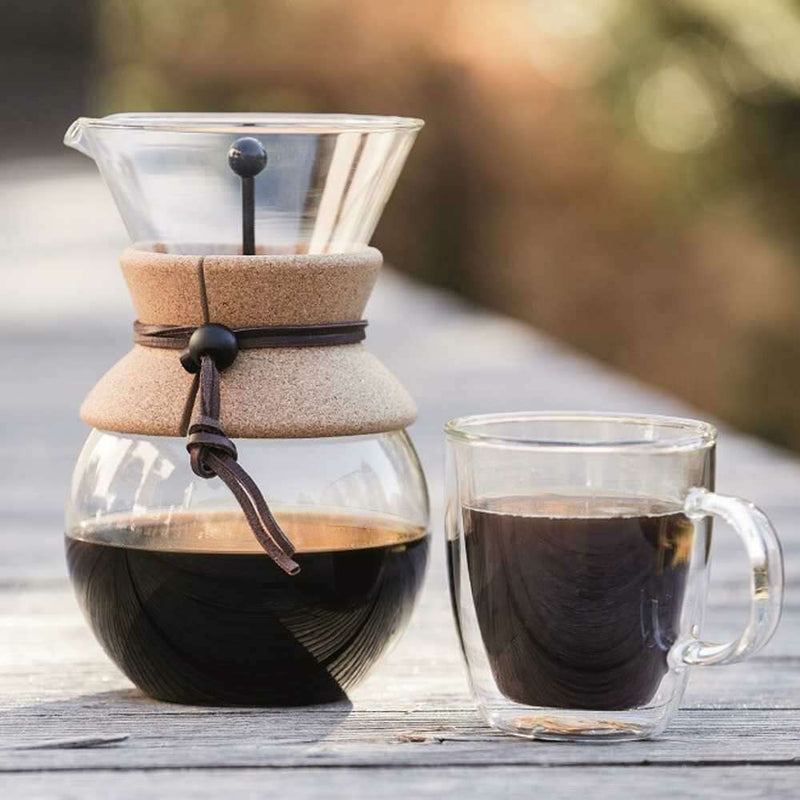 Bistro Double Wall Glass Jumbo Mug Set of 2 450ml