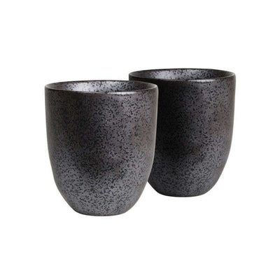 Black Earth Latte Cups Set of 2