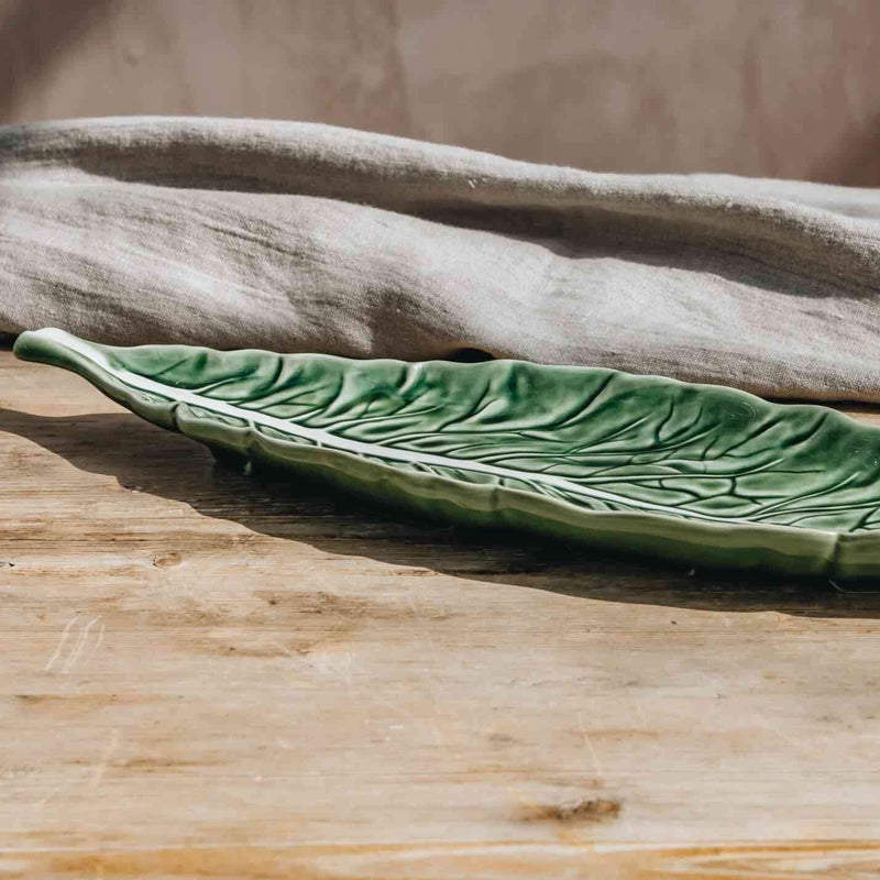 Cabbage Narrow Platter 40cm Natural