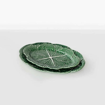 Cabbage Oval Platter 37.5cm Natural