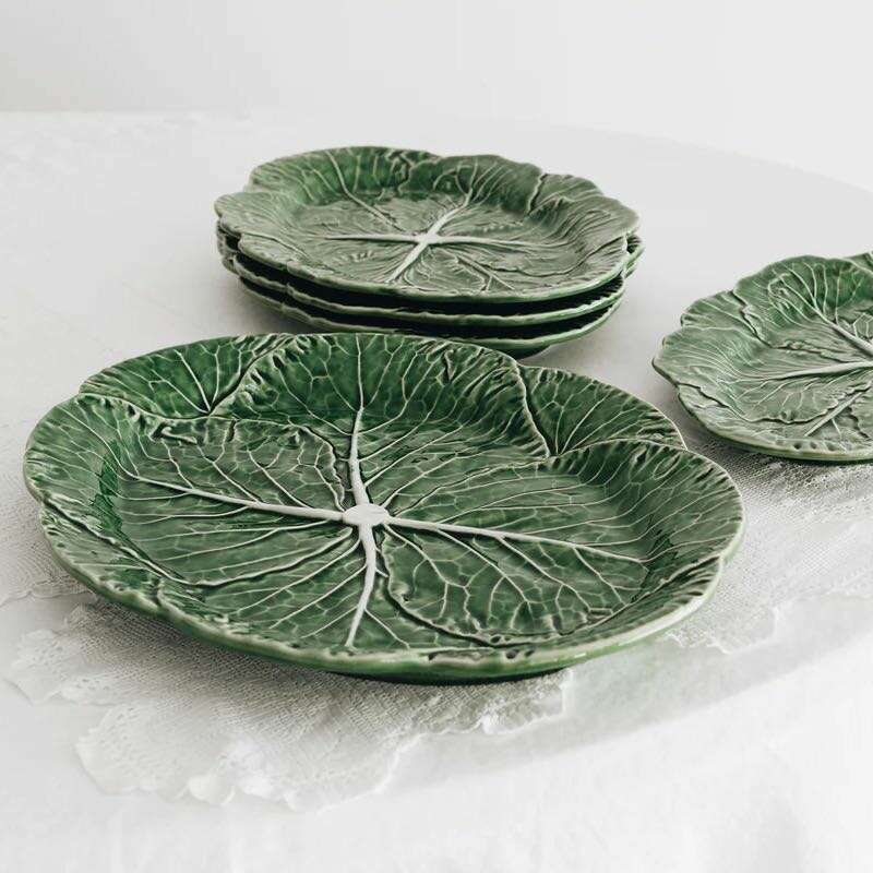 Cabbage Oval Platter 43cm Natural