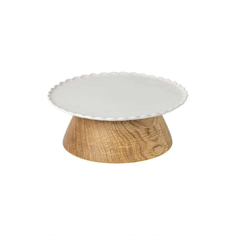 Cake Stand 21cm with Wood