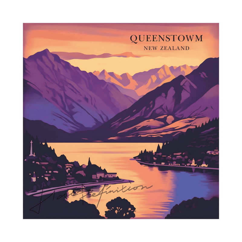 Card - Romantic Sunset Queenstown (By Eurus)