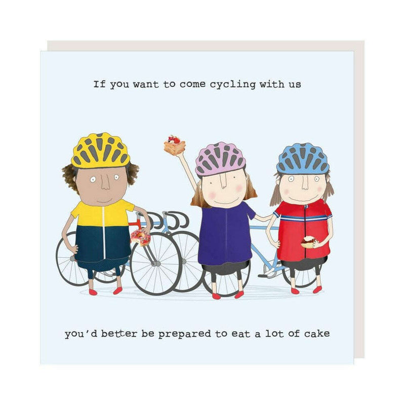Card- Cycling Cake Girl