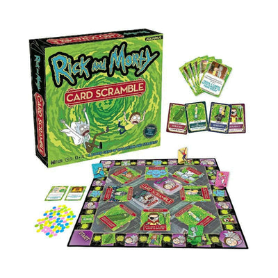 Card Scramble Board Game Rick & Morty