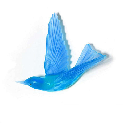 Cast Glass Bird Korimako/Bellbird Wings Back