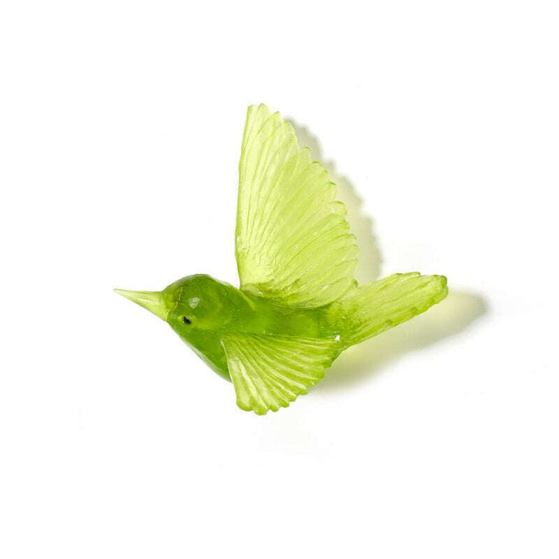 Cast Glass Bird Miromiro/Tomtit