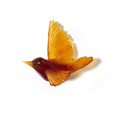 Cast Glass Bird Miromiro/Tomtit