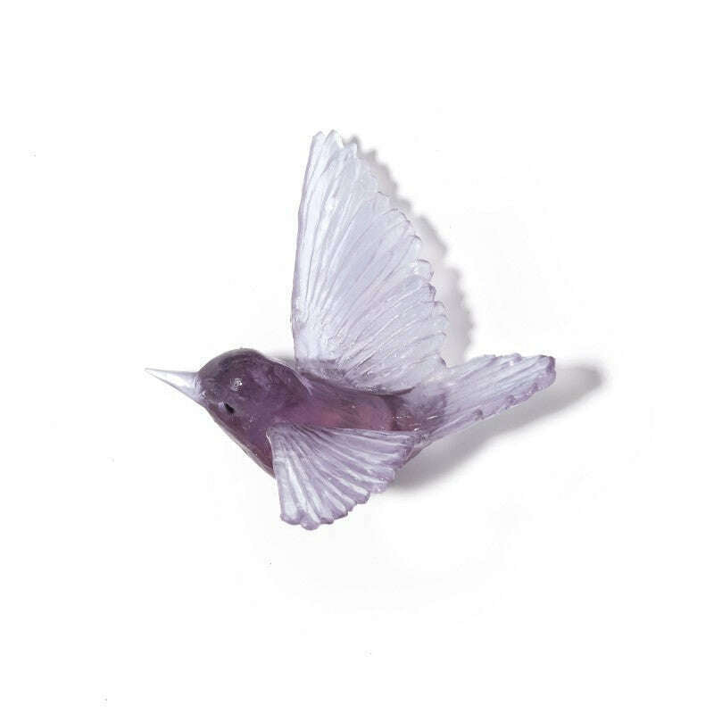 Cast Glass Bird Miromiro/Tomtit