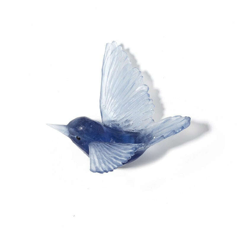 Cast Glass Bird Miromiro/Tomtit