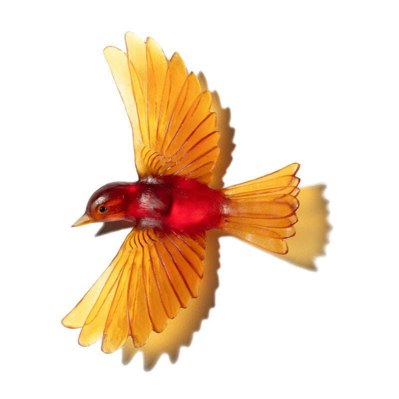 Cast Glass Bird Mōhua/Yellowhead