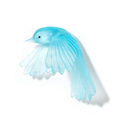 Cast Glass Bird Pīwakawaka/Fantail Wings Down