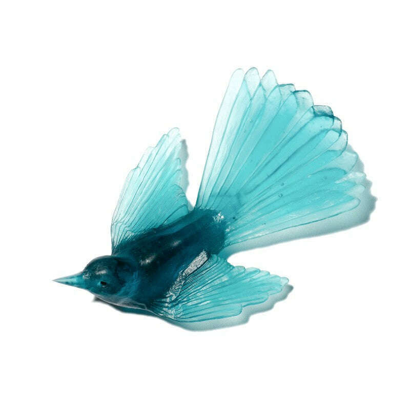Cast Glass Bird Pīwakawaka/Fantail