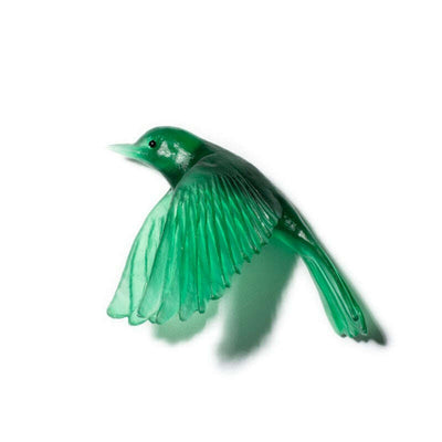 Cast Glass Bird Pōpokotea/Whitehead