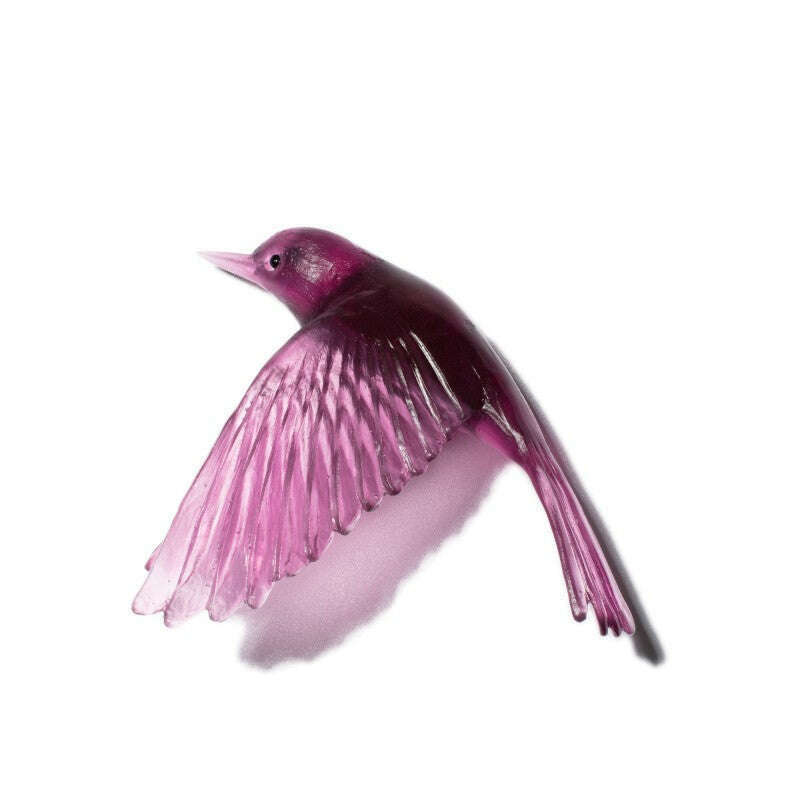 Cast Glass Bird Pōpokotea/Whitehead