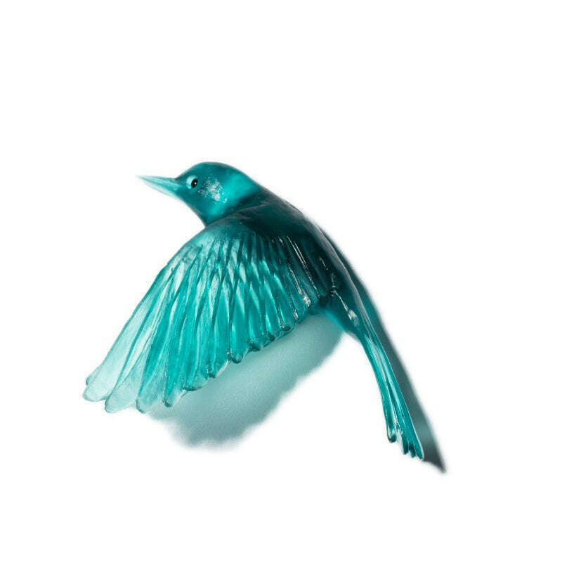 Cast Glass Bird Pōpokotea/Whitehead