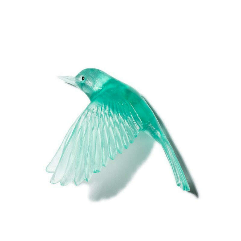 Cast Glass Bird Pōpokotea/Whitehead