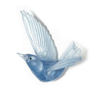 Cast Glass Bird Tīeke/Saddleback Wings Up