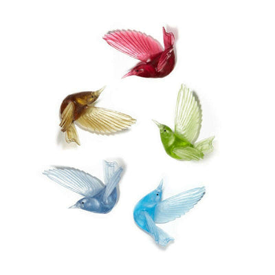 Cast Glass Bird Tīeke/Saddleback Wings Up