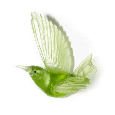 Cast Glass Bird Tīeke/Saddleback Wings Up