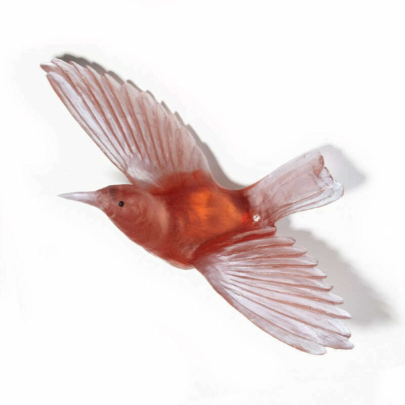 Cast Glass Bird Tīeke/Saddleback