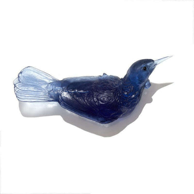 Cast Glass Bird Tūī