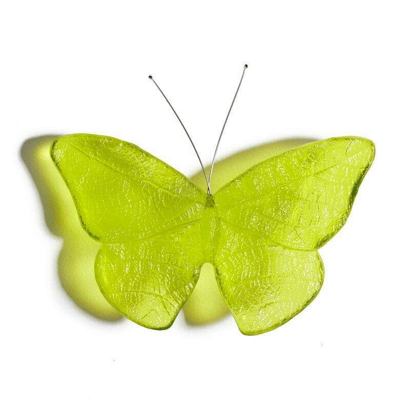 Cast Glass Kinetic Mount Butterfly Kahukura/Red Admiral