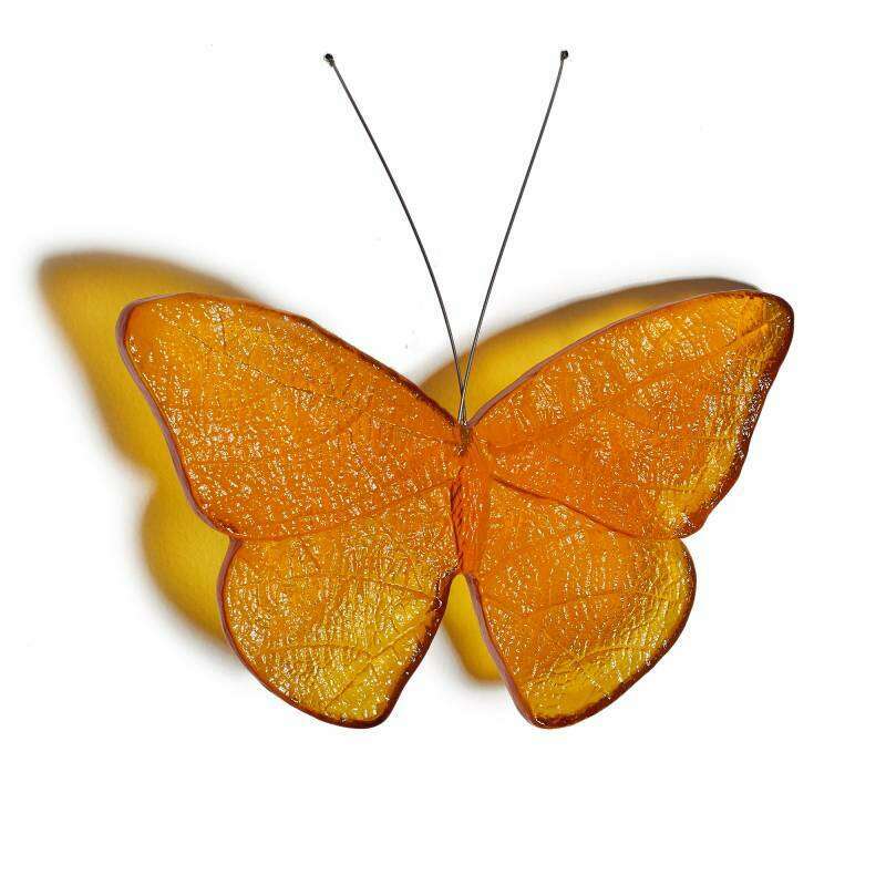 Cast Glass Kinetic Mount Butterfly Kahukura/Red Admiral