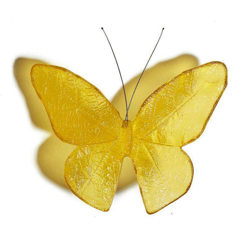 Cast Glass Kinetic Mount Butterfly Kakahu/Monarch