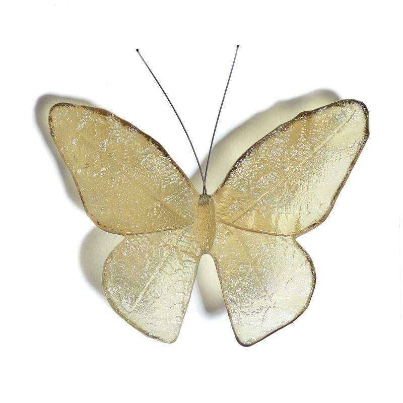 Cast Glass Kinetic Mount Butterfly Kakahu/Monarch
