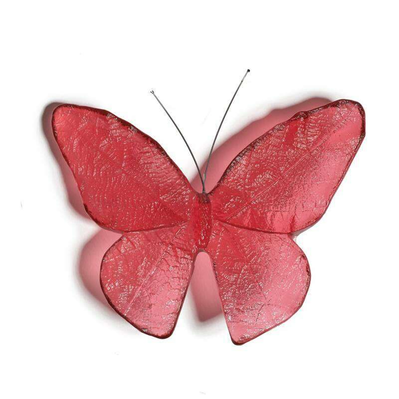 Cast Glass Kinetic Mount Butterfly Kakahu/Monarch
