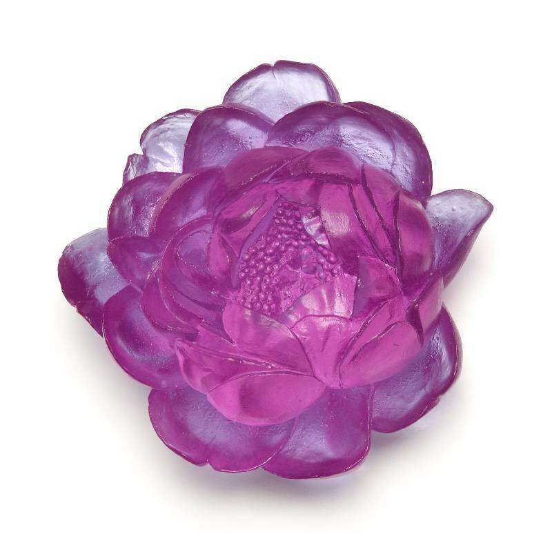 Cast Glass Flower Peony