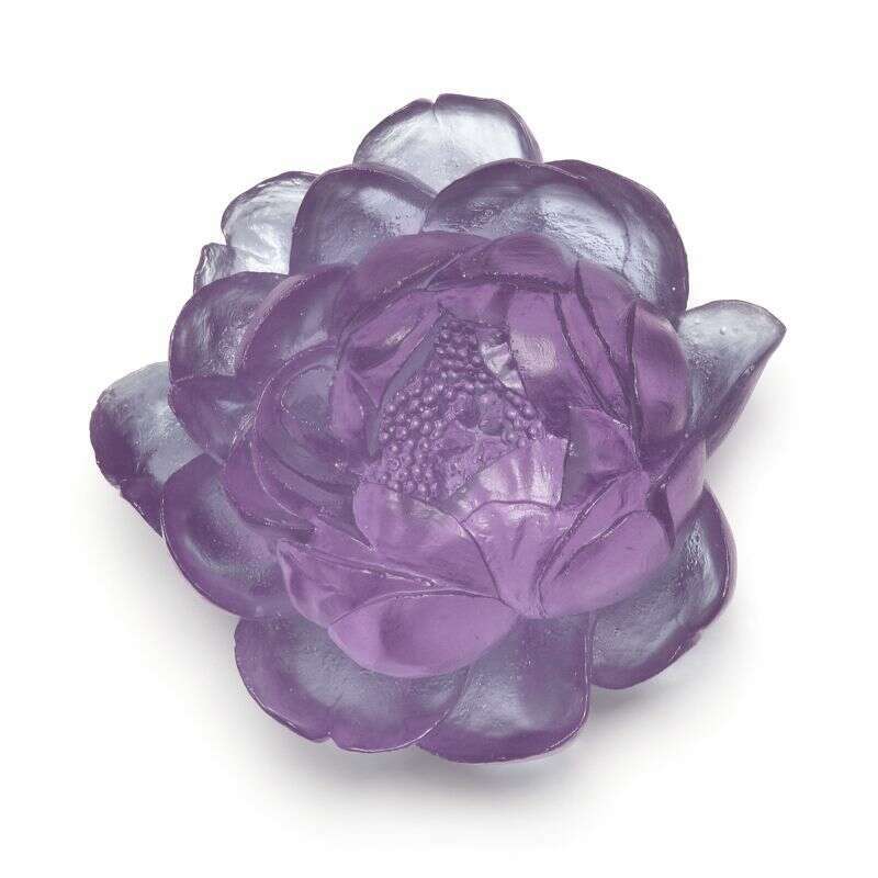 Cast Glass Flower Peony