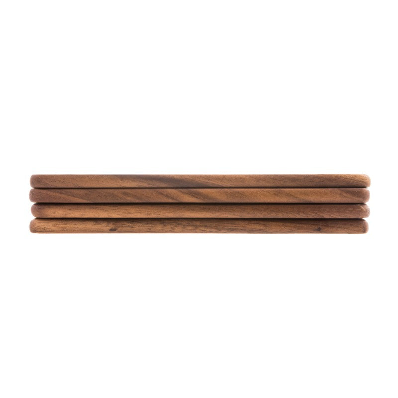 Acacia Wood Serving Board  Set Of 4 21cm x 15cm