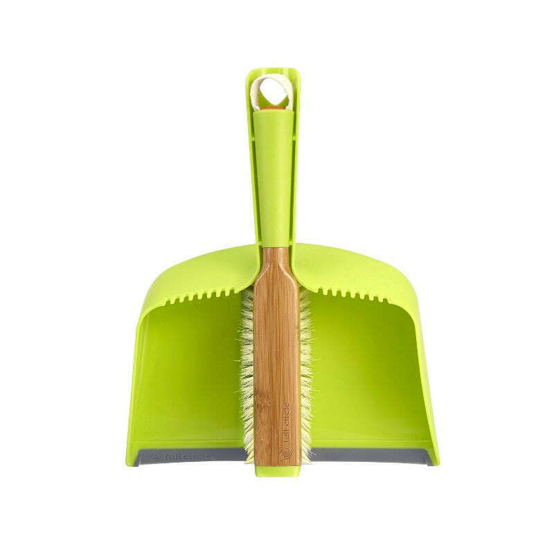 Clean Team Brush & Dustpan Set Green